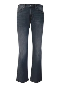 Slim Boot King Men's Jeans in Crinkled and Sanded Dark Blue - BM22720