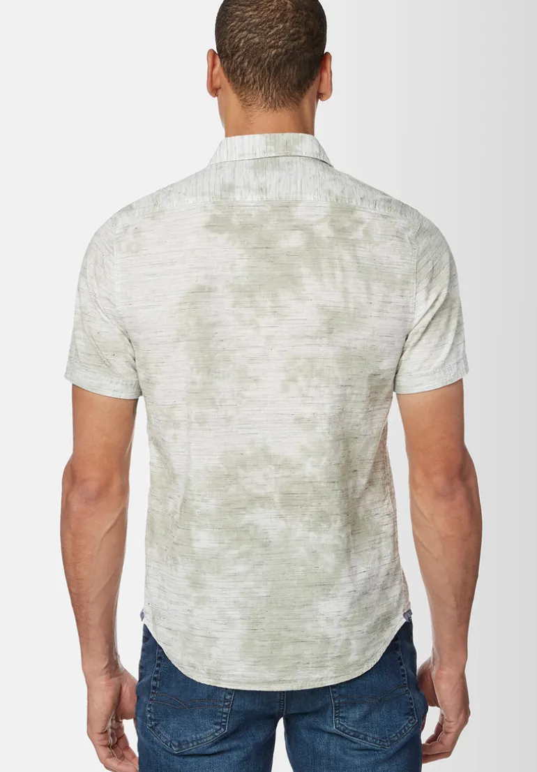 Sotar Short-Sleeve Tie Dye Shirt, Green - BM23919