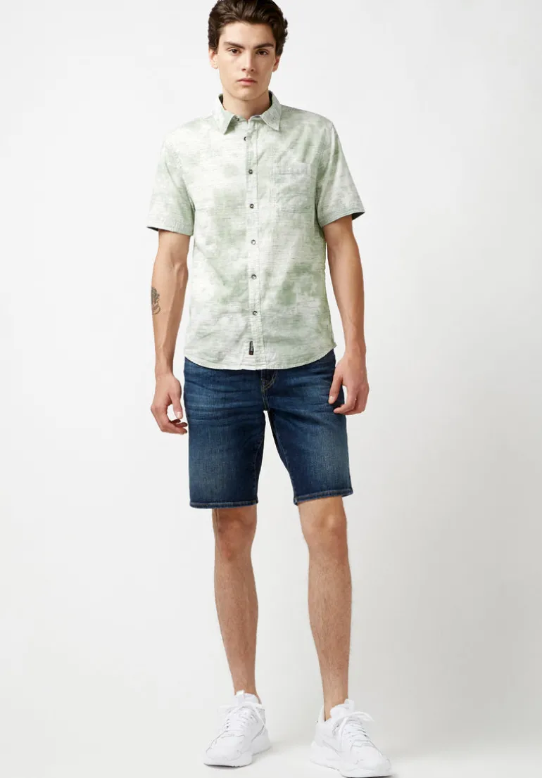 Sotar Short-Sleeve Tie Dye Shirt, Green - BM23919