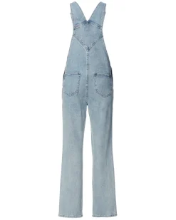 Straight Leg Hailey Women's Overalls in Light Blue - BL15838
