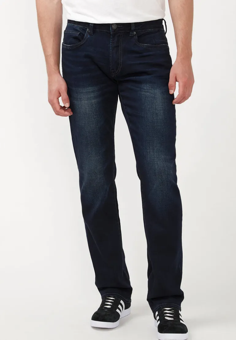 Straight Six Men's Jeans in Authentic and Deep Indigo - BM20457
