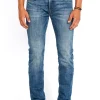 Straight Six Men's Jeans in Sanded Blue - BM22607