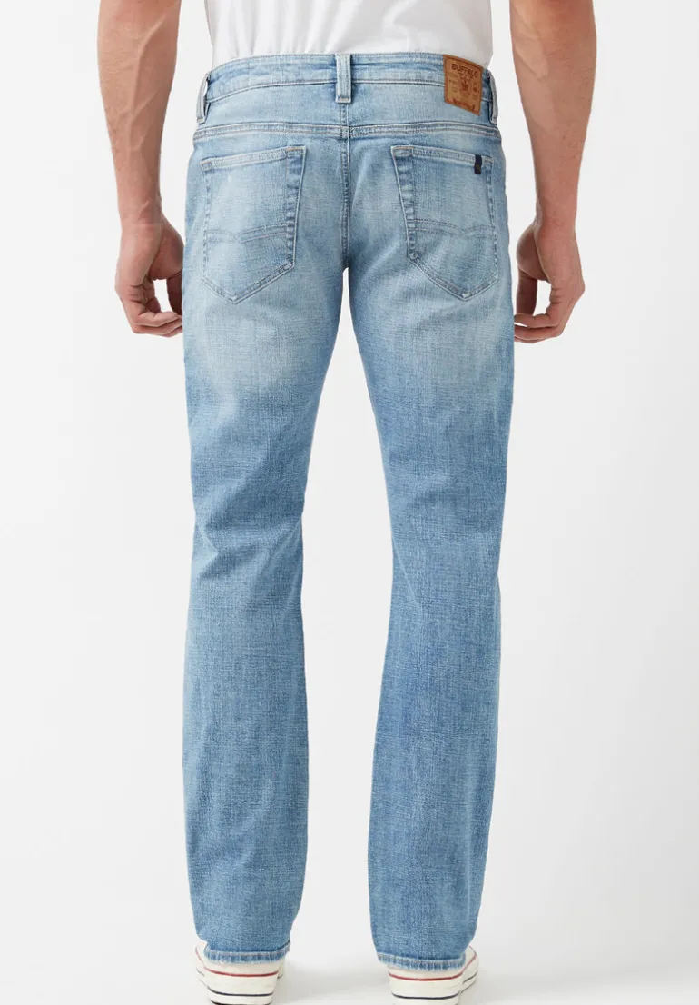Straight Six Men's Jeans in Sanded Light Blue - BM22862
