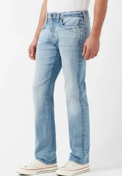 Straight Six Men's Jeans in Sanded Light Blue - BM22862