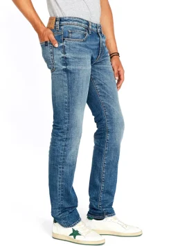 Straight Six Men's Jeans in Sanded Blue - BM22607
