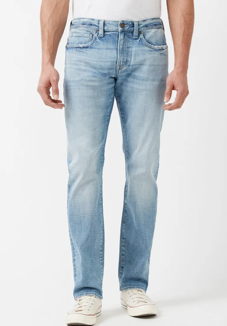 Straight Six Men's Jeans in Sanded Light Blue - BM22862
