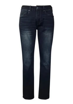 Straight Six Men's Jeans in Authentic and Deep Indigo - BM20457