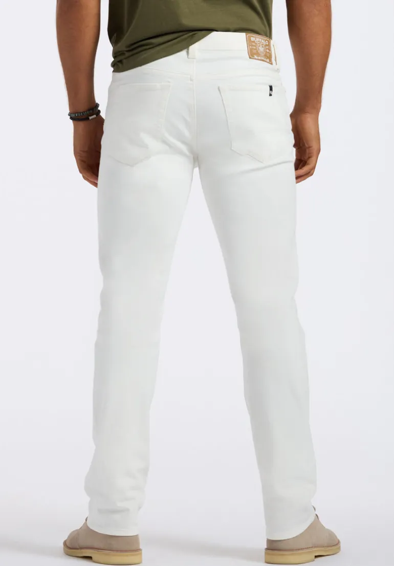 Straight Six Men's Jeans, White - BM26075