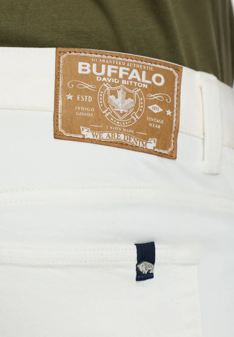Straight Six Men's Jeans, White - BM26075