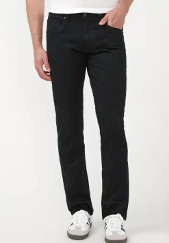Straight Six Men's Twill Pants in Authentic Black - BM16083