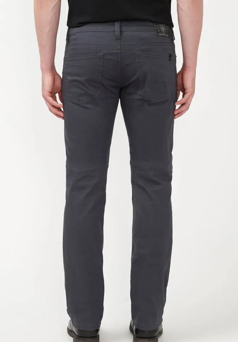 Straight Six Men's Twill Pants in Charcoal Gray - BM16083