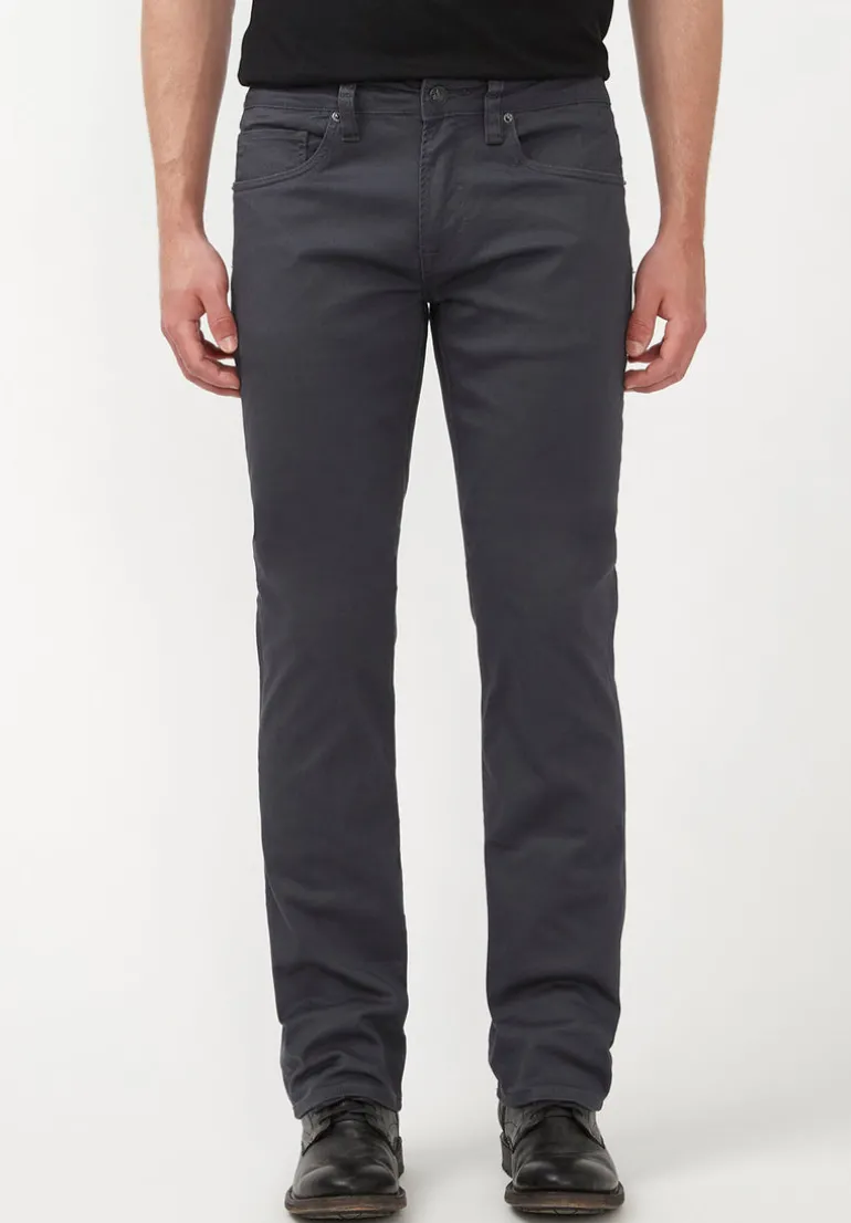 Straight Six Men's Twill Pants in Charcoal Gray - BM16083
