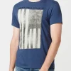 Tarot Greyscale Americana Men's T-Shirt in Navy - BM23765