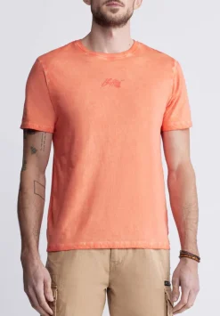 Tundra Men's Short Sleeve Graphic T-shirt, Orange - BM24347