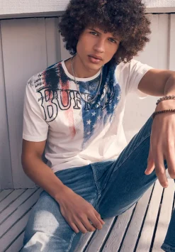 Tyon Men's Short Sleeve Graphic T-shirt, White - BM24352